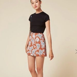 Reformation Clifton wrap skirt, size small